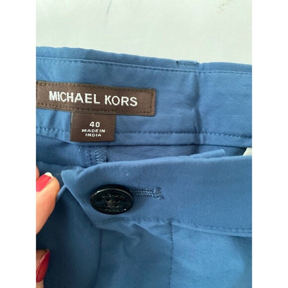Michael Kors  Men's Classic-Fit Stretch Cape Blue 7.5" Shorts Size 40* - Picture 3 of 5